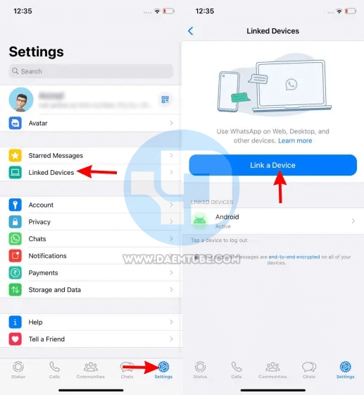 طريقة ربط الواتس اب بجهازين ايفون